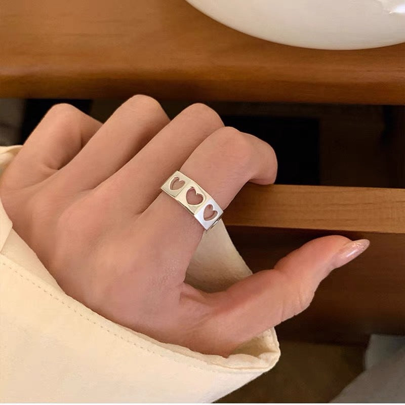 Colorful Zircon Ring Collection - Chic Open Ring Design