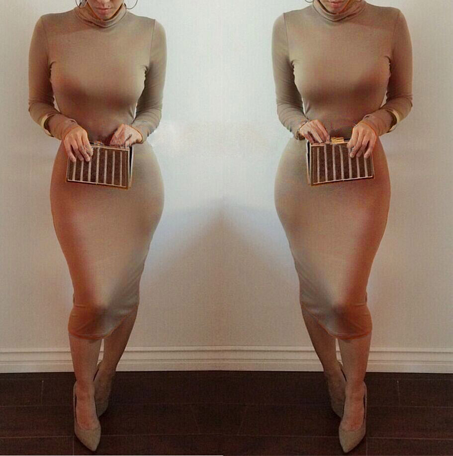 Autumn Winter Bandage Dress & Long Sleeve Nightclub Dress