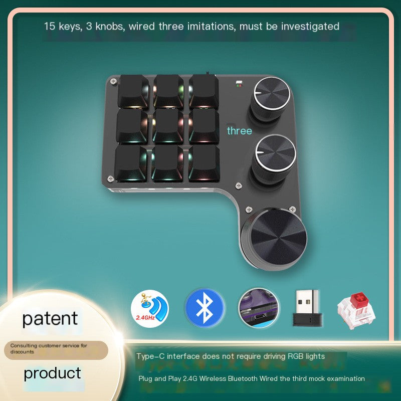 Custom Bluetooth 2.4G Wireless Gaming Mechanical Keyboard