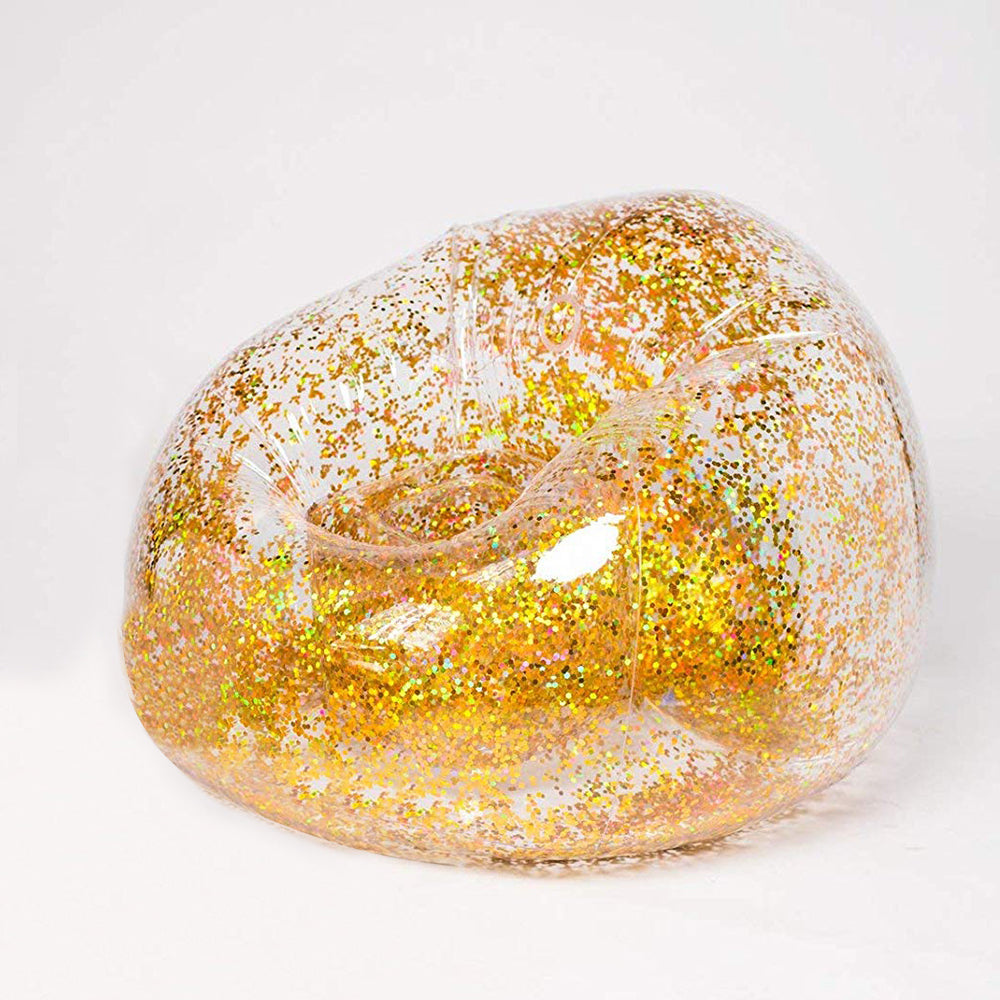 Inflatable Transparent Sequin Sofa & Portable Lounge Chair