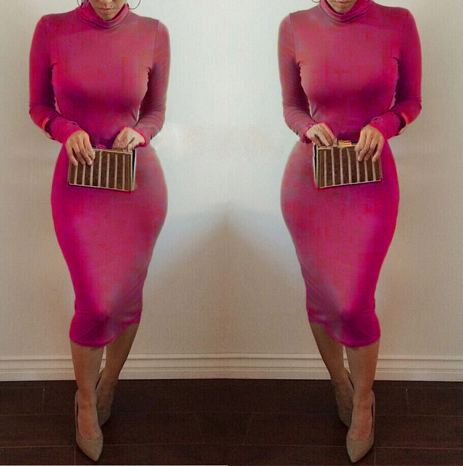Autumn Winter Bandage Dress & Long Sleeve Nightclub Dress
