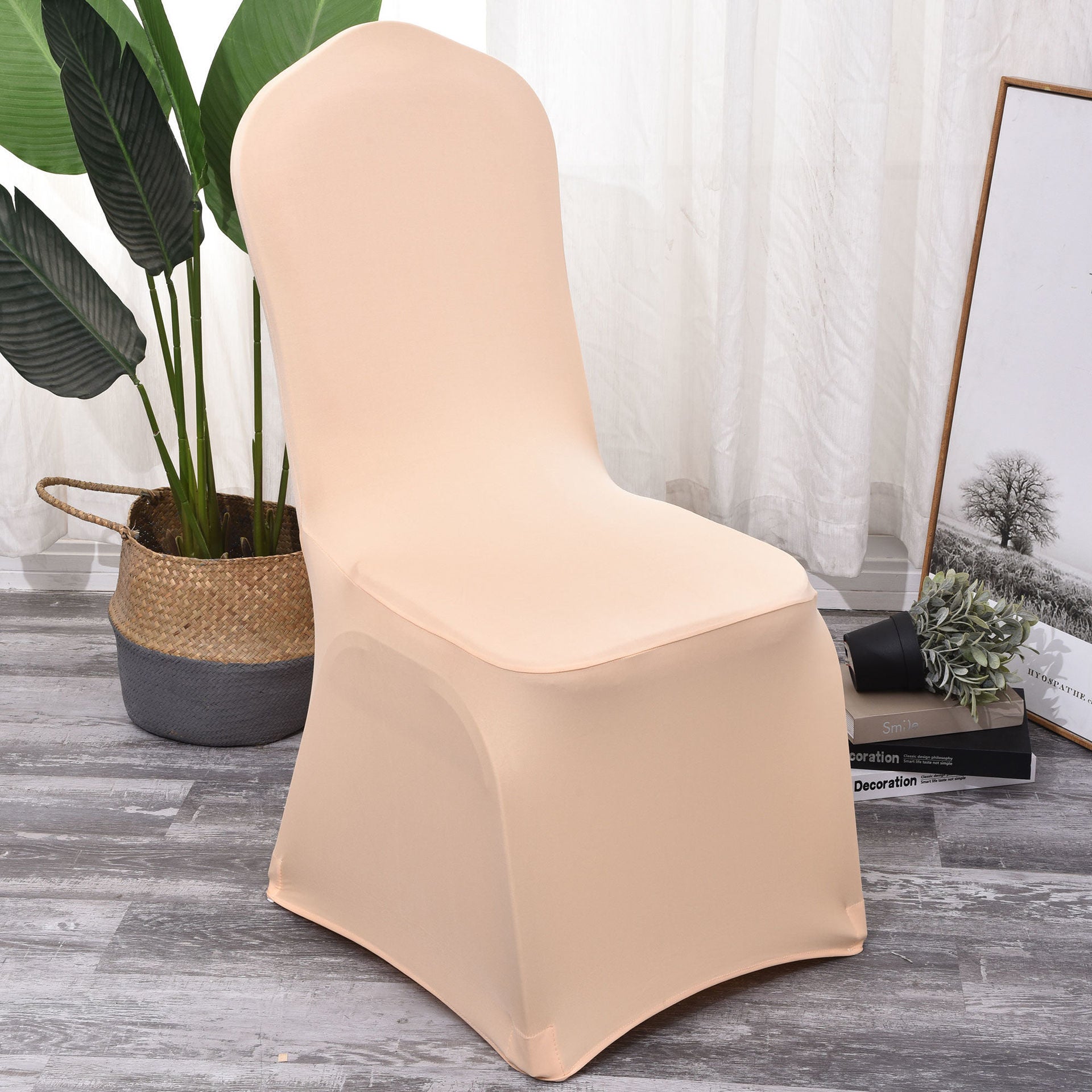 White Hotel Chair Cover for Banquets and Events