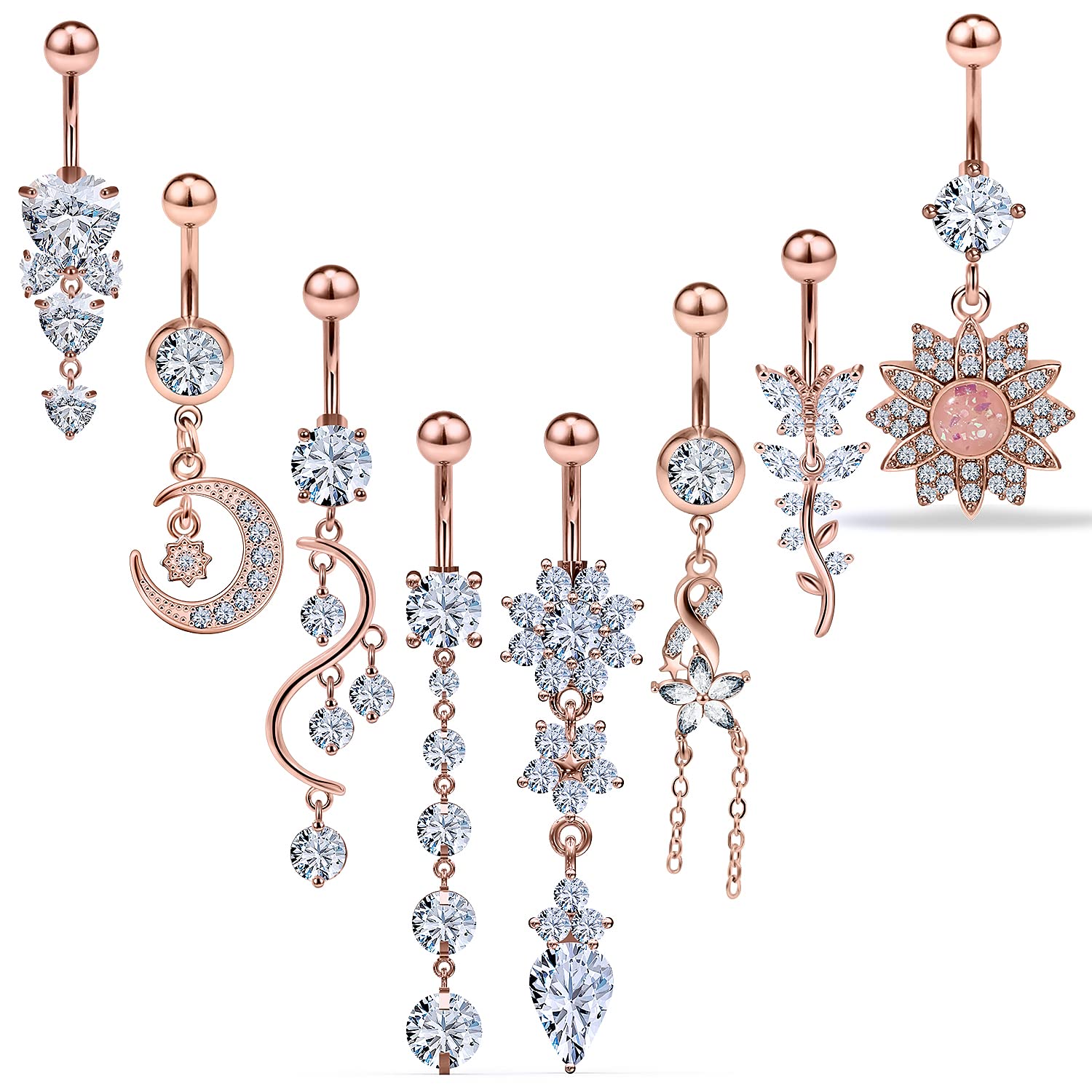 Belly Rings Stainless Surgical Steel Piercing